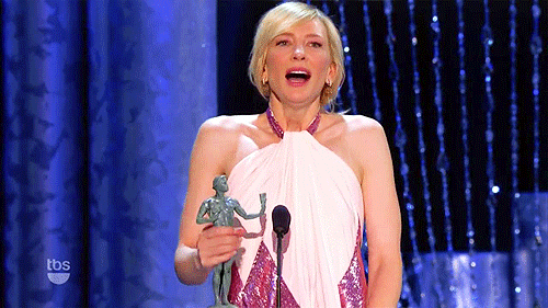 Dlisted Open Post Hosted By Cate Blanchett Jacking Off Her SAG Award