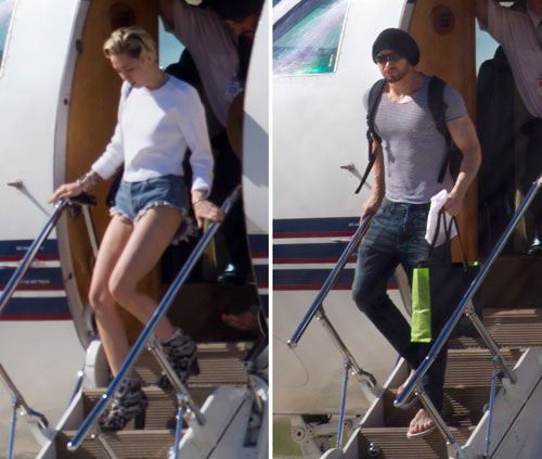 Miley Cyrus And Kellan Lutz Were On A Private Plane Together….