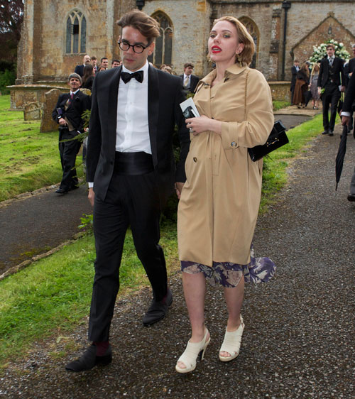 Programming Note Brought To You By ScarJo And Her Fancy French Fiancé At A Fancy English Wedding