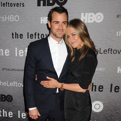 Justin Theroux And Jennifer Aniston Give You “Junior Prom Poses” At The Leftovers Premiere In NYC