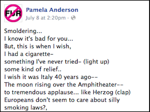 Dlisted | Presenting Pamela Anderson's Beautifully Deep Facebook Poem