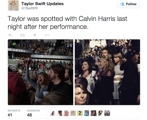 Taylor Swift And Calvin Harris Kissed At A Kenny Chesney Show