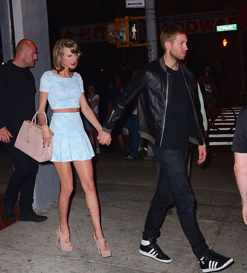 Taylor Swift And Calvin Harris Took Their Blond Giraffe Love To Dinner Last Night