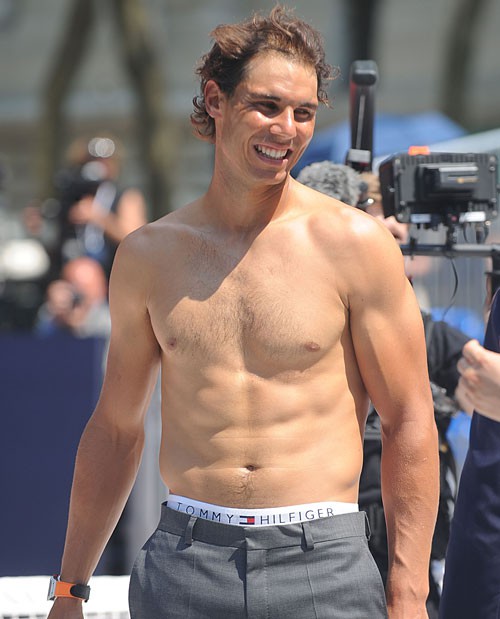Dlisted | Panty Creamer Of The Day: A Shirtless Rafael Nadal At A Tommy