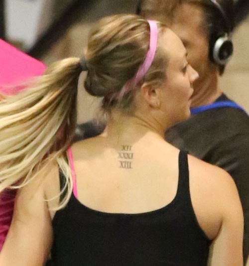 Kaley Cuoco Covered Up Her Wedding Date Tattoo With A Big Ass Moth