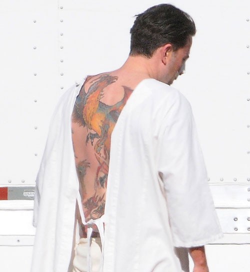 What In Ed Hardy T-Shirt Design HELL Did Ben Affleck Tattoo On His Back?