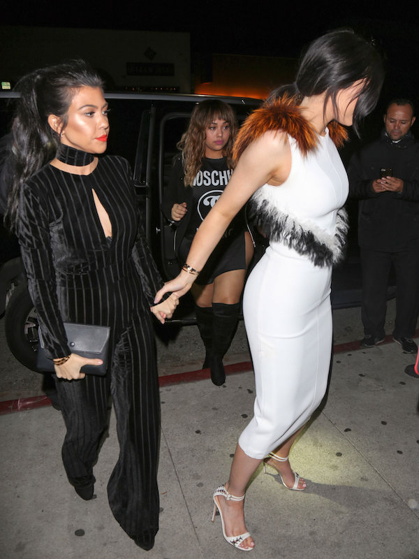 Dlisted | Kylie Jenner and Kourtney Kardashian arriving to Nice Guy ...