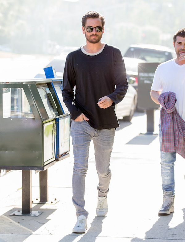 Dlisted | Scott Disick seen leaving lunch with a friend in Calabasas