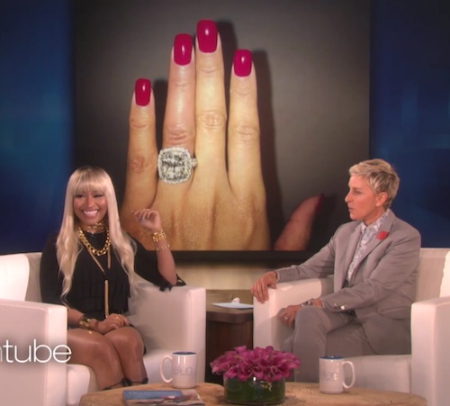 See Nicki Minaj Flash Her Massive Wedding Ring