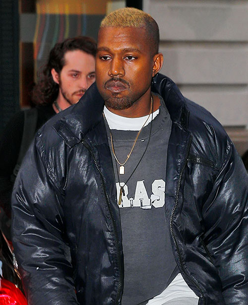 Dlisted | Kanye West out and about in Soho with bleached hair (fixed ...