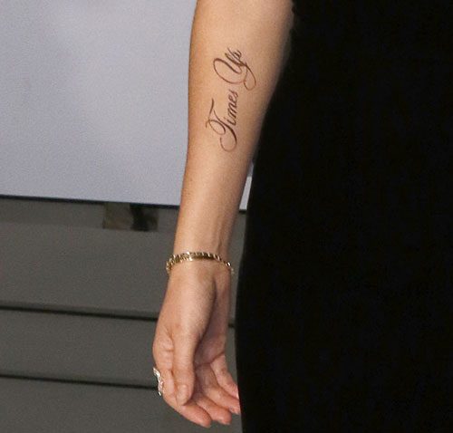 Emma Watson Wore A “Times Up” Tattoo To The Vanity Fair Oscar Party 