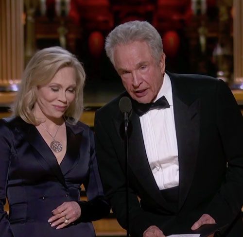 Faye Dunaway And Warren Beatty Got It Right This Time