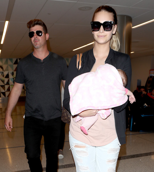 Robin Thicke’s Girlfriend Was ON Birth Control When She Got Pregnant