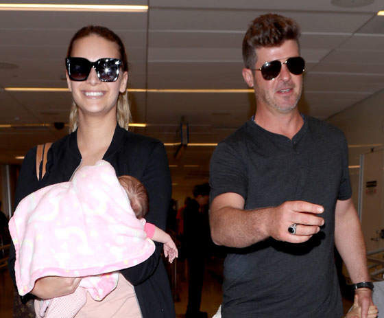 Robin Thicke And April Love Geary’s Baby Ate Flamin’ Hot Cheetos And People Got Pissed
