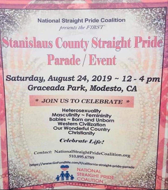 There’s Another “Straight Pride” Parade Scheduled For August In California