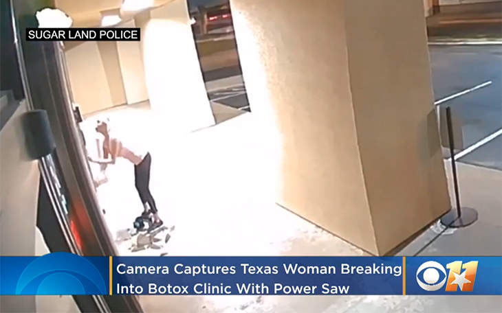 A Woman Broke Into A Botox Clinic With A Power Saw
