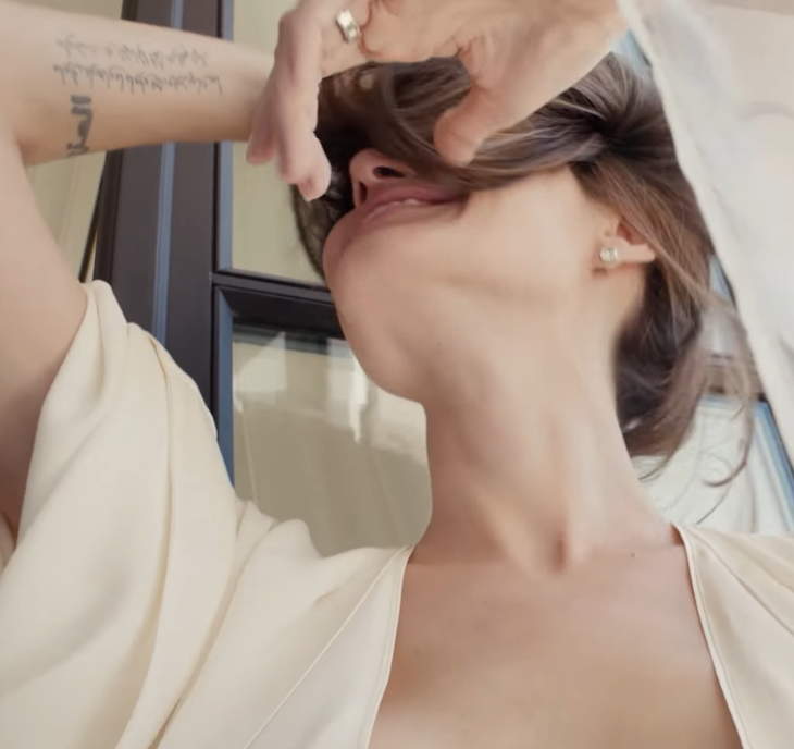 Angelina Jolie Lightens Up For A Perfume Commercial.