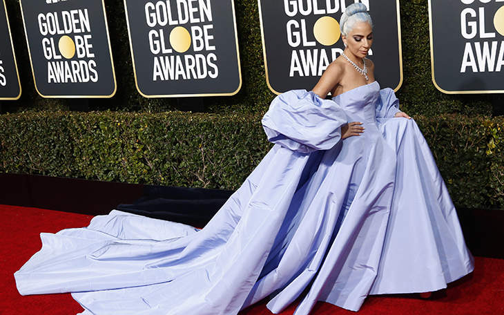 Image result for Valentino claims Lady Gaga's Golden Globes dress was stolen