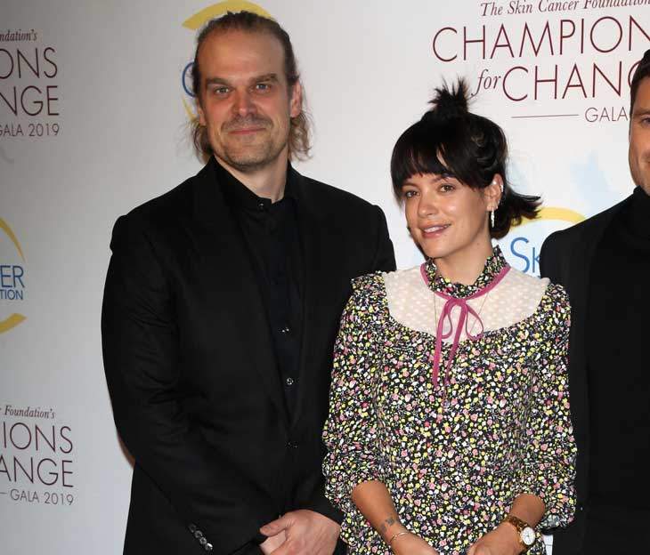 David Harbour And Lily Allen Made Their Red Carpet Debut As A Couple