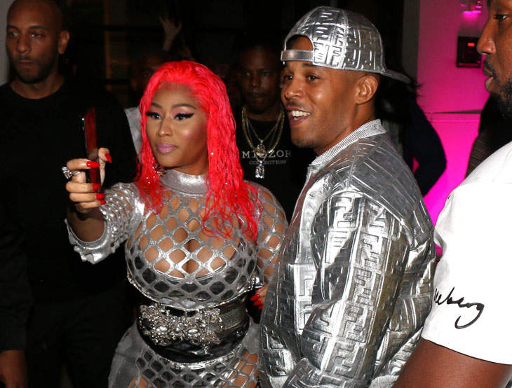 Nicki Minaj and Kenneth Petty show off their over-the-top diamond