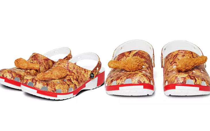 crocs with chickens