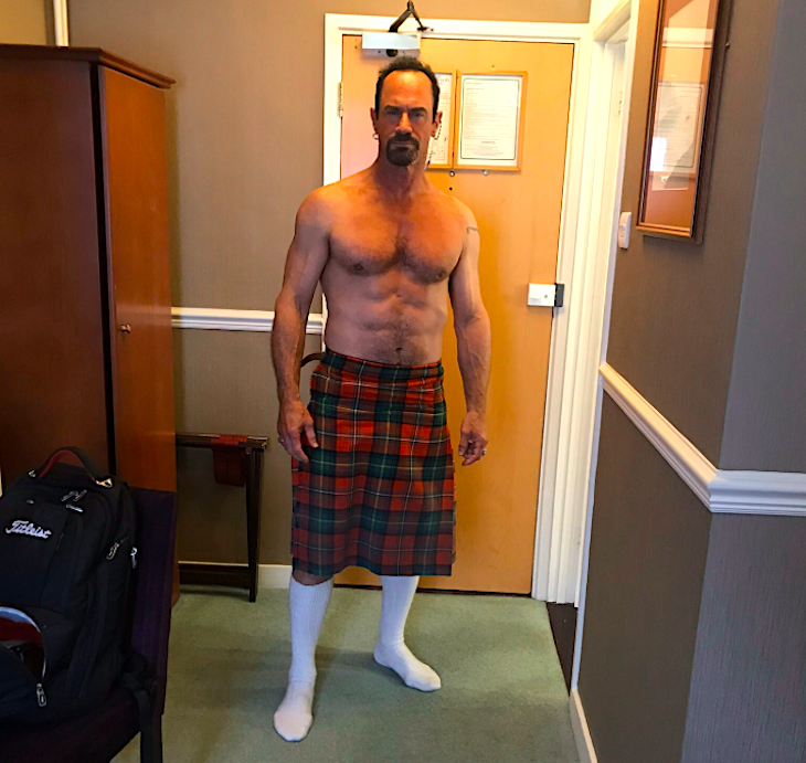 Open Post: Hosted By Christopher Meloni In A Kilt
