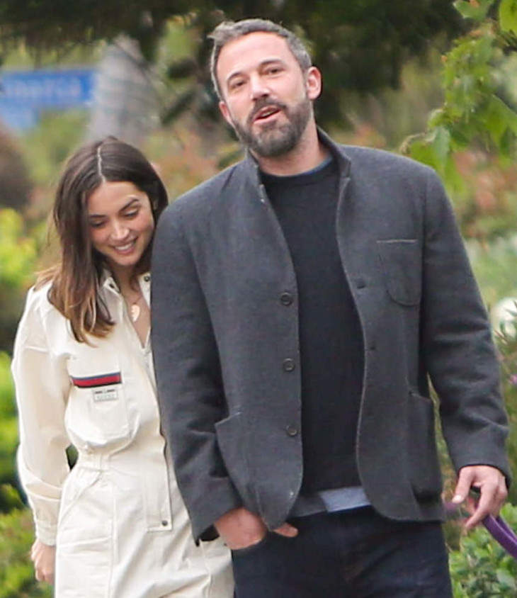 Ben Affleck And Ana de Armas’ Easter Parade Included A White Gucci Hazmat-Looking Jumpsuit