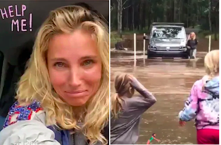 Elsa Pataky’s Car Got Stuck In A Flood And She Documented Her Escape On Instagram