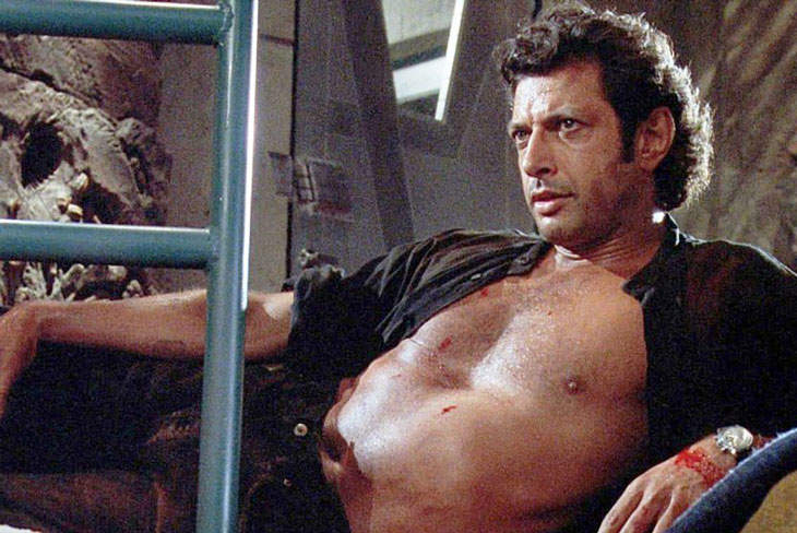 Open Post: Hosted By Jeff Goldblum Recreating That Shirtless Scene From “Jurassic Park”