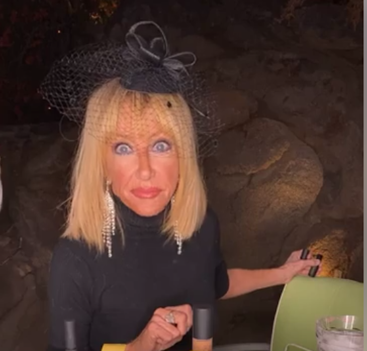 An Almost-Naked Intruder Interrupted Suzanne Somers During A Facebook Live