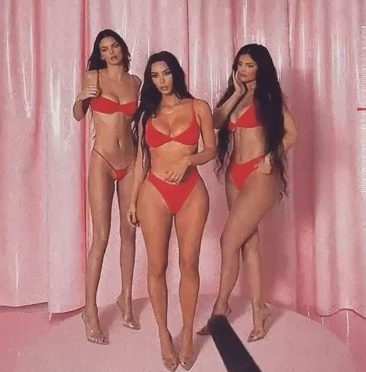 Jenner lingerie photo shoot kylie Kim Kardashian,