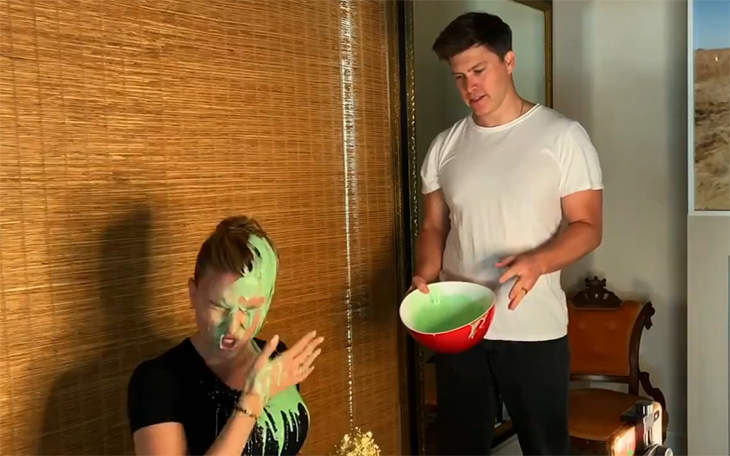 Open Post: Hosted By Colin Jost Sliming Scarlett Johansson During The MTV Movie & TV Awards