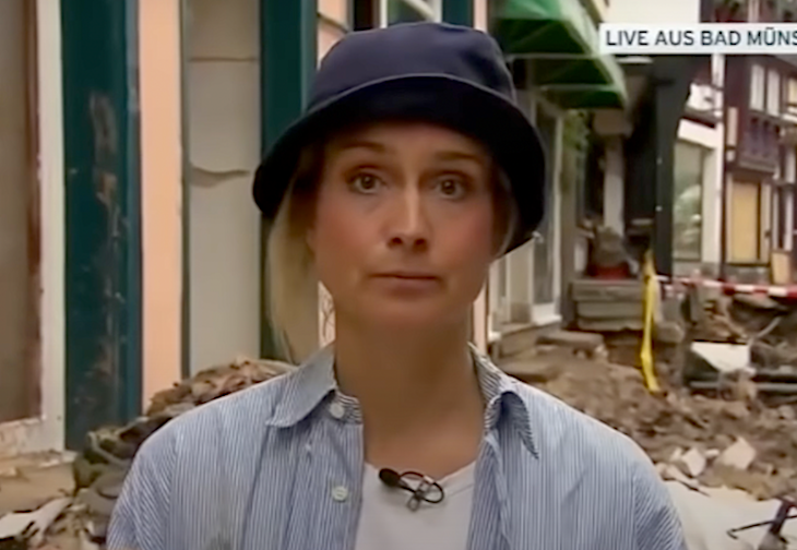 A German Reporter Was Fired After Smearing Mud On Her Face To Look Like She Helped Clean Up A Flooded Town