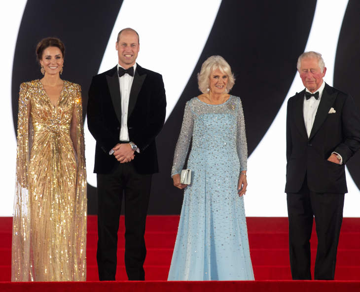 The Royals Attended The London Premiere of James Bond In “No Time To Die”