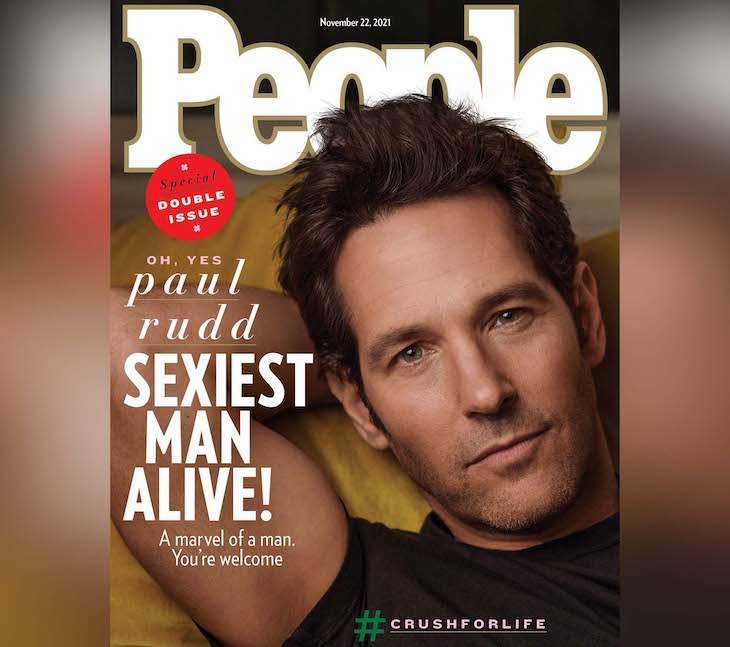People Magazine FINALLY Names Paul Rudd As The 2021 Sexiest Man Alive