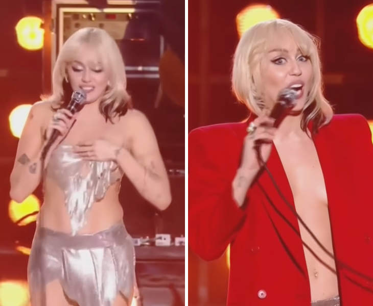 Dlisted | Open Post: Hosted By Miley Cyrus's Incredible Disappearing Top On  New Year's Eve