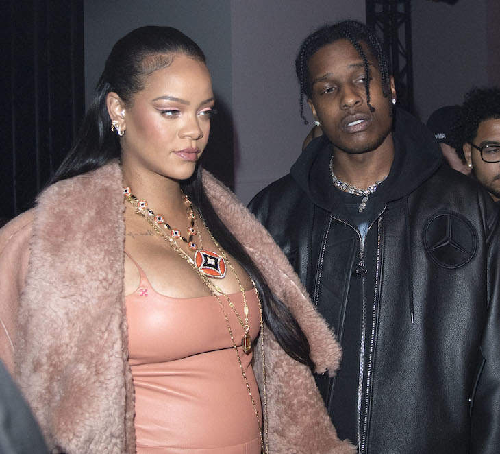 Rihanna Was Seen Wearing A Giant Diamond On Her Engagement Ring Finger