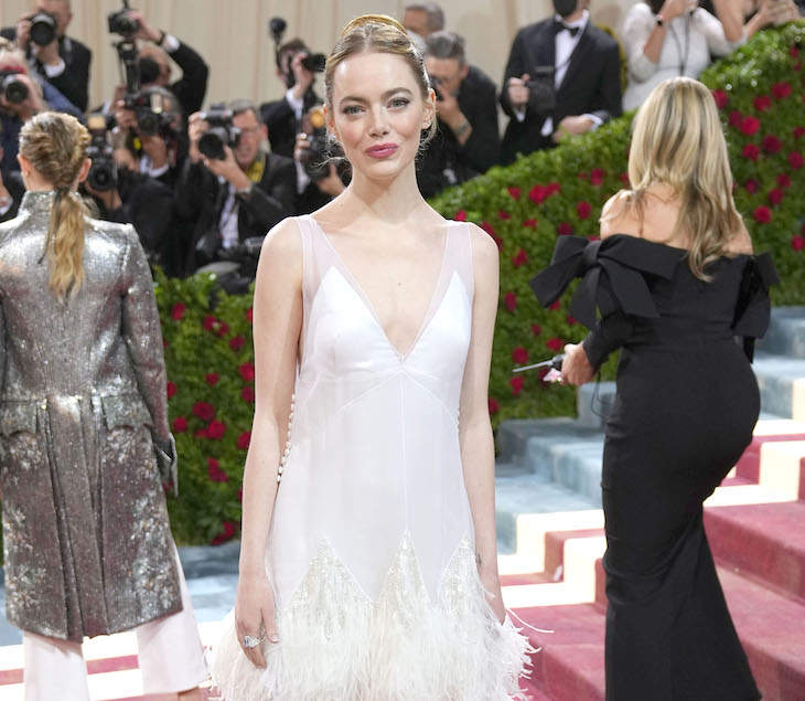 Emma Stone Reused One Of Her Wedding Dresses For The Met Gala, Which Was Just One Of Many Off-Theme Looks Of The Evening