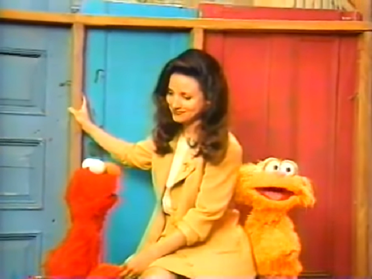 Open Post: Hosted By A Vintage Clip of Julia Louis-Dreyfus Cursing In Front Of Elmo