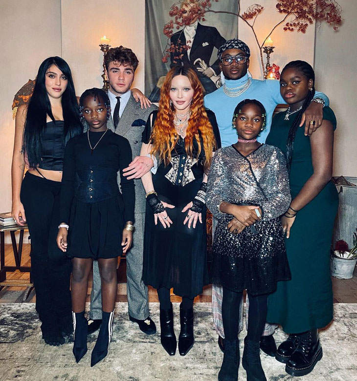 Madonna Posted A Rare Photo Of All Of Her Children Together For Thanksgiving