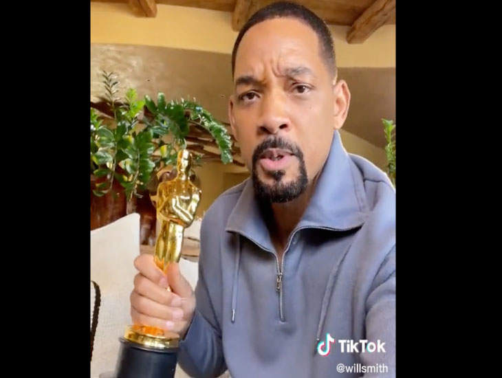 Will Smith Is Once Again Reminding Us Of The Oscars Slap On TikTok And People Have Thoughts