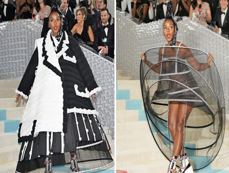Janelle Monáe Went From Overdressed To Damn Near Naked During Her Entrance At The Met Gala